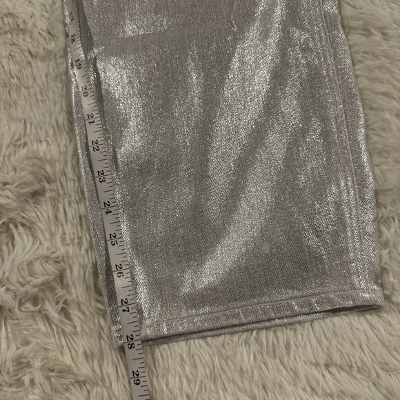 Old Navy womens NWT OG Loose Fit Jeans icicle shimmer 22 stretch - Picture 9 of 14